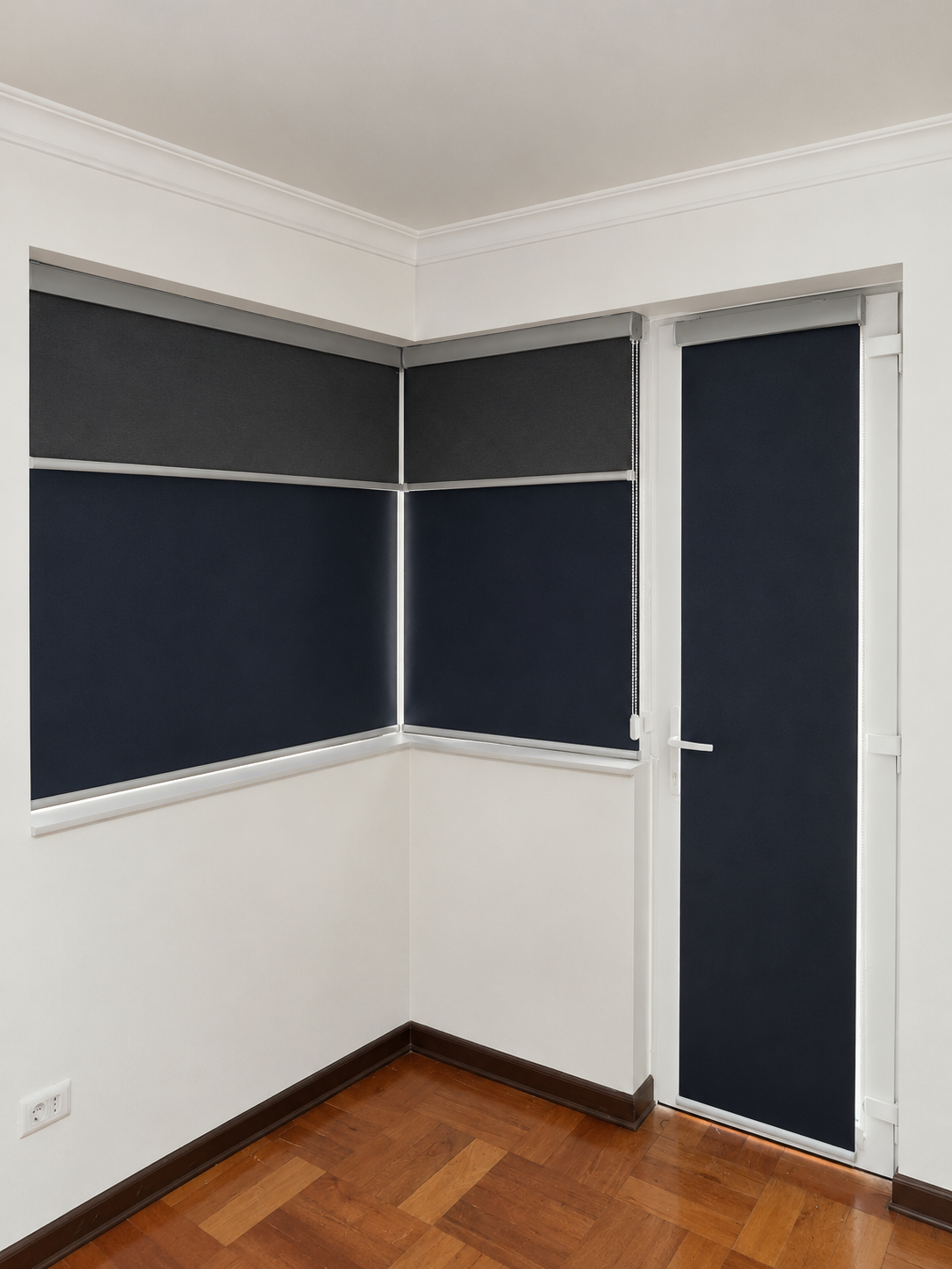 Roller Duplex con el Blackout abajo